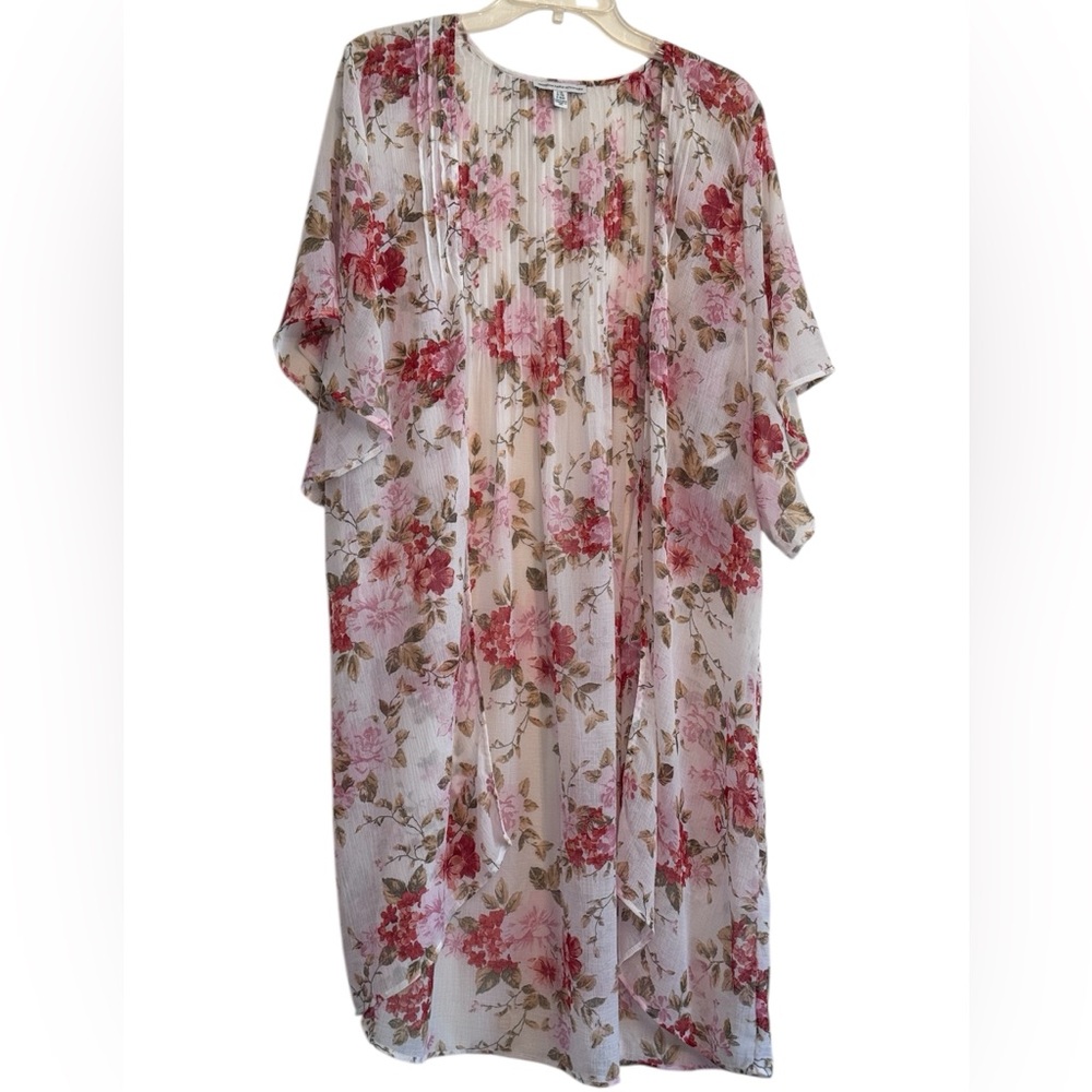 American Eagle Outfitters Sheer Floral Kimono Cardigan